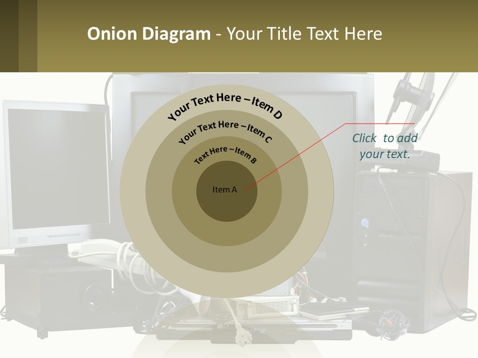 White Woman Ocean PowerPoint Template