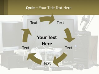 White Woman Ocean PowerPoint Template