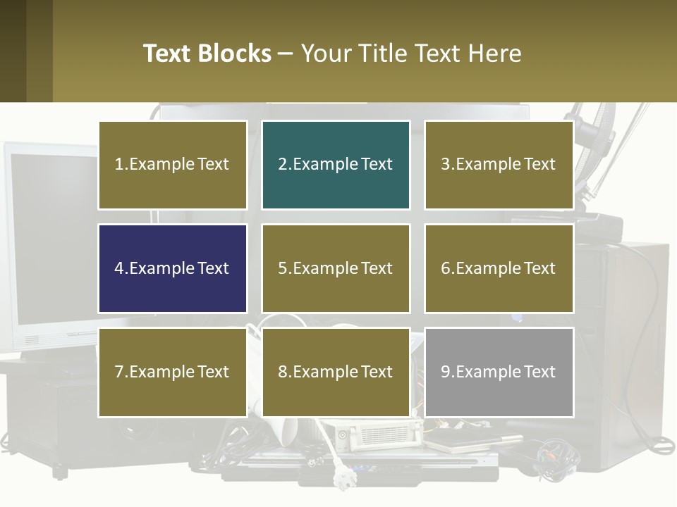 White Woman Ocean PowerPoint Template