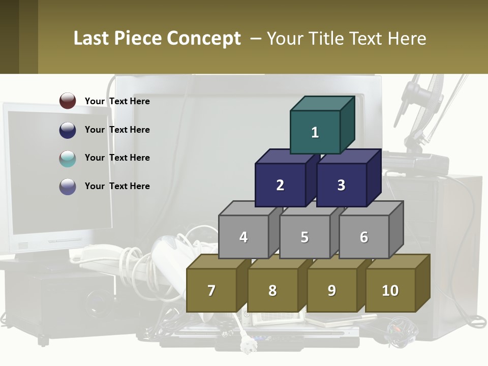 White Woman Ocean PowerPoint Template