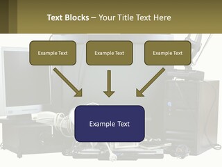 White Woman Ocean PowerPoint Template