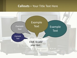 White Woman Ocean PowerPoint Template