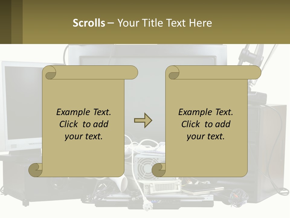 White Woman Ocean PowerPoint Template