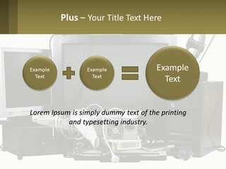 White Woman Ocean PowerPoint Template