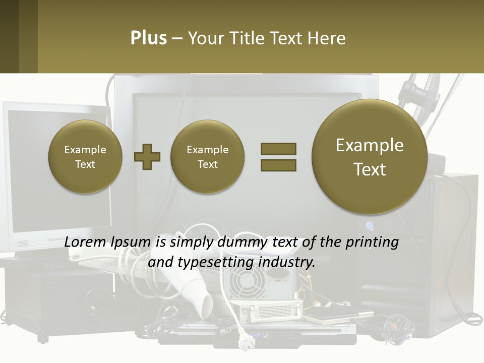 White Woman Ocean PowerPoint Template