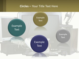 White Woman Ocean PowerPoint Template