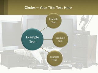 White Woman Ocean PowerPoint Template