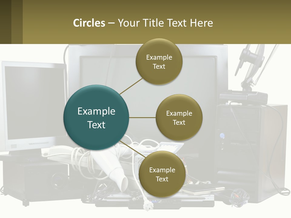 White Woman Ocean PowerPoint Template