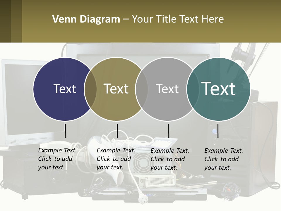 White Woman Ocean PowerPoint Template