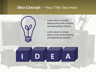 White Woman Ocean PowerPoint Template