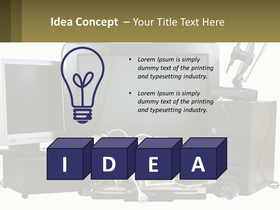 White Woman Ocean PowerPoint Template