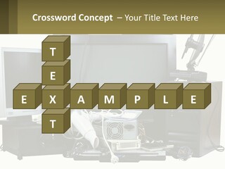 White Woman Ocean PowerPoint Template