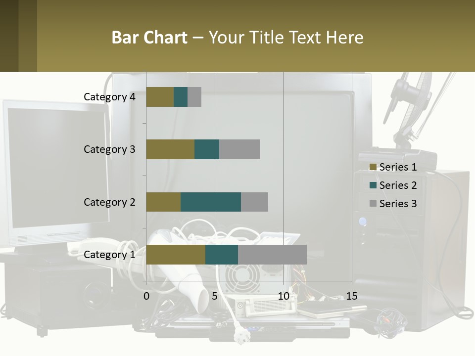 White Woman Ocean PowerPoint Template