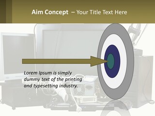 White Woman Ocean PowerPoint Template