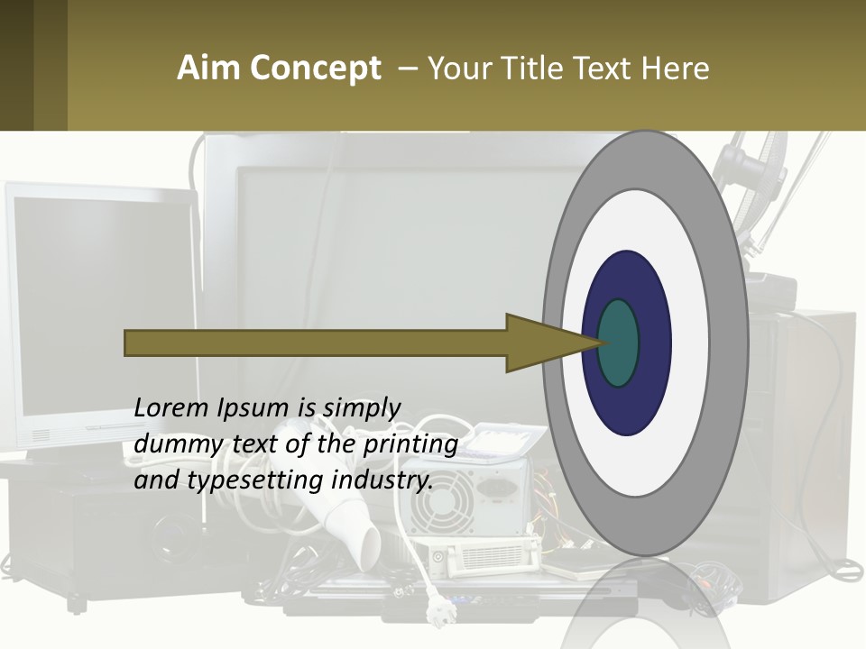 White Woman Ocean PowerPoint Template