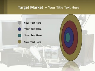 White Woman Ocean PowerPoint Template