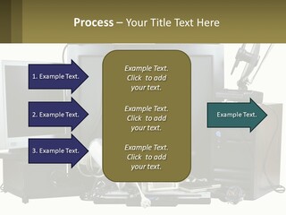 White Woman Ocean PowerPoint Template