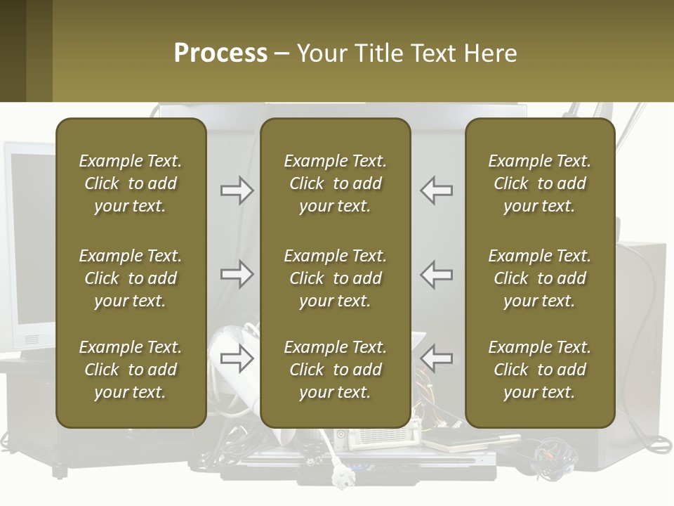 White Woman Ocean PowerPoint Template