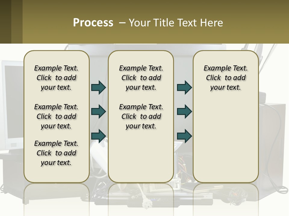 White Woman Ocean PowerPoint Template