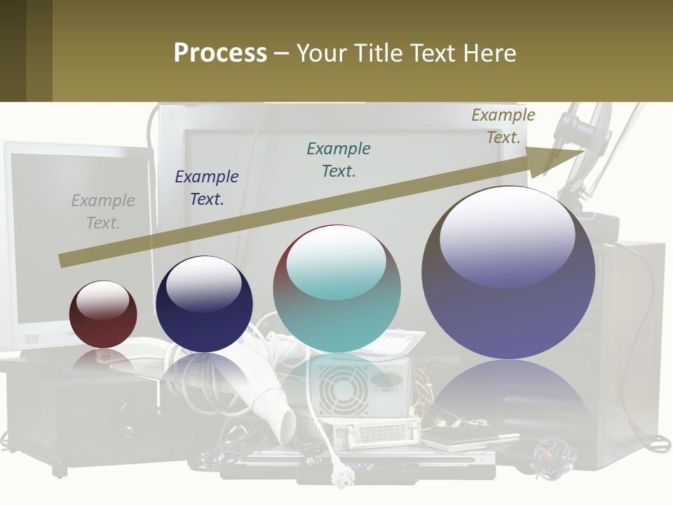 White Woman Ocean PowerPoint Template