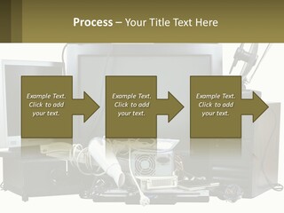 White Woman Ocean PowerPoint Template