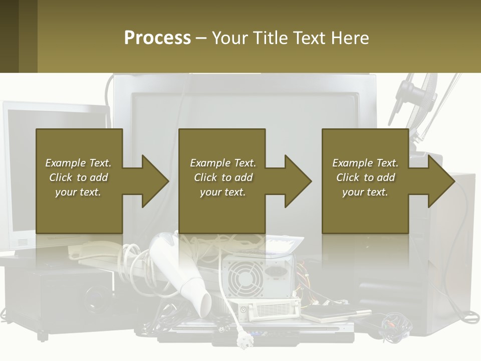 White Woman Ocean PowerPoint Template