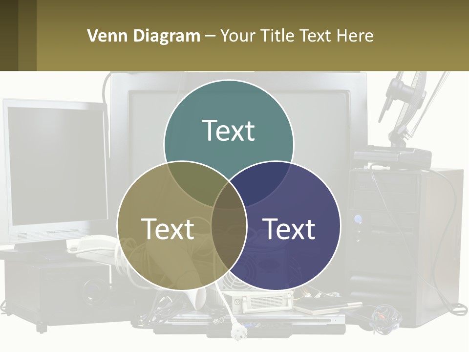 White Woman Ocean PowerPoint Template