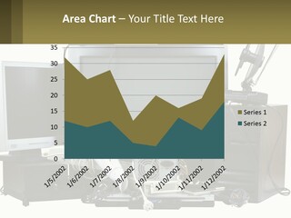 White Woman Ocean PowerPoint Template