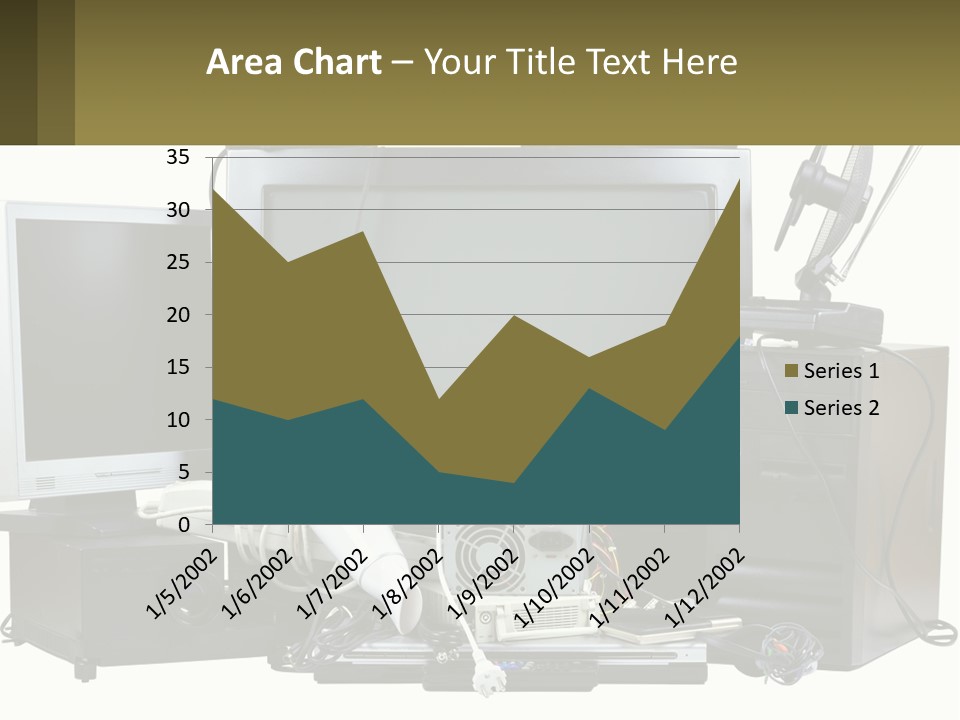 White Woman Ocean PowerPoint Template