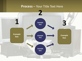 White Woman Ocean PowerPoint Template