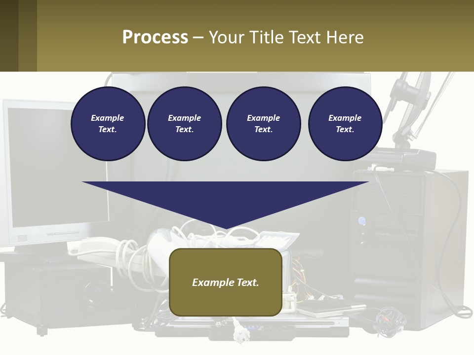 White Woman Ocean PowerPoint Template