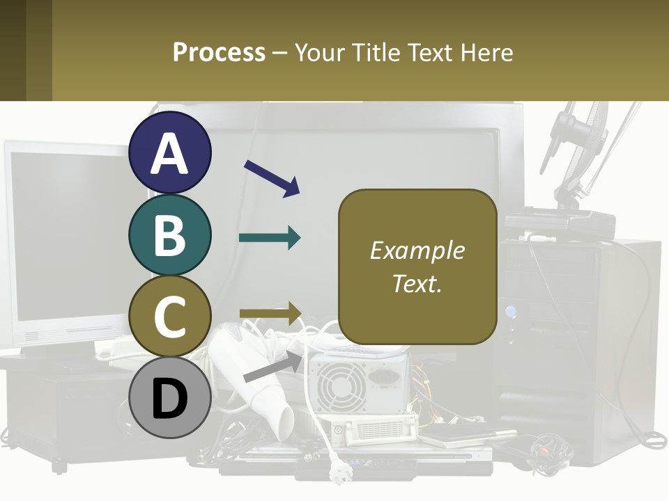 White Woman Ocean PowerPoint Template