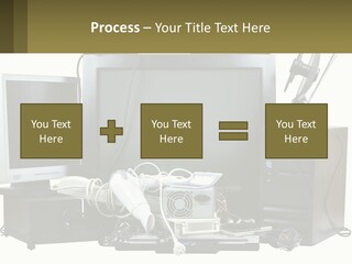 White Woman Ocean PowerPoint Template