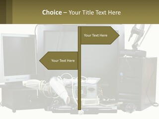 White Woman Ocean PowerPoint Template