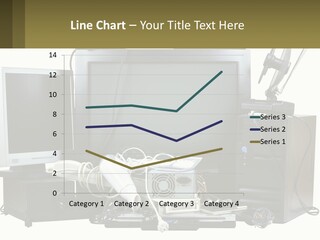 White Woman Ocean PowerPoint Template