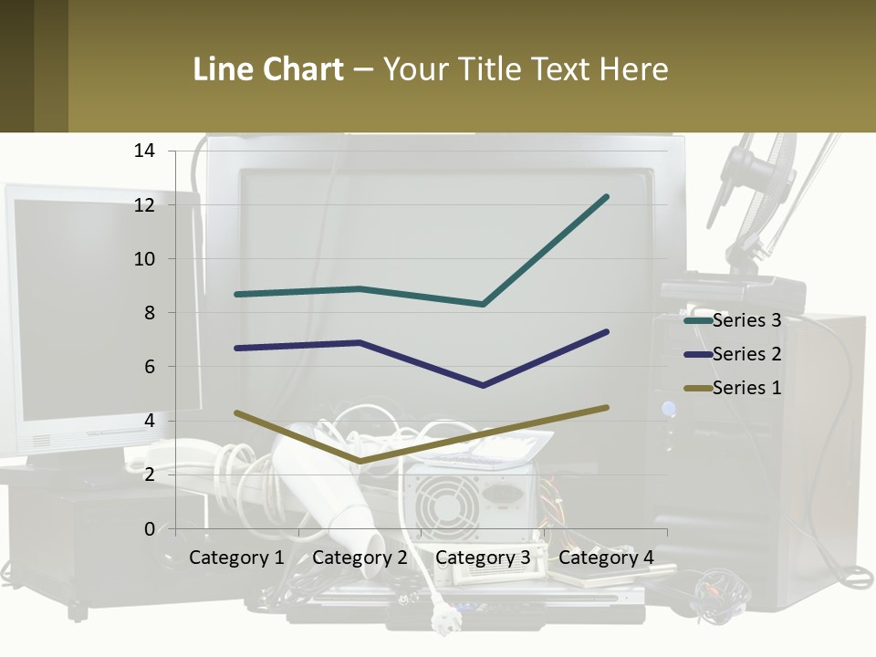 White Woman Ocean PowerPoint Template