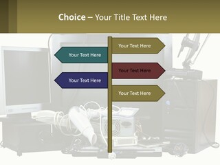 White Woman Ocean PowerPoint Template