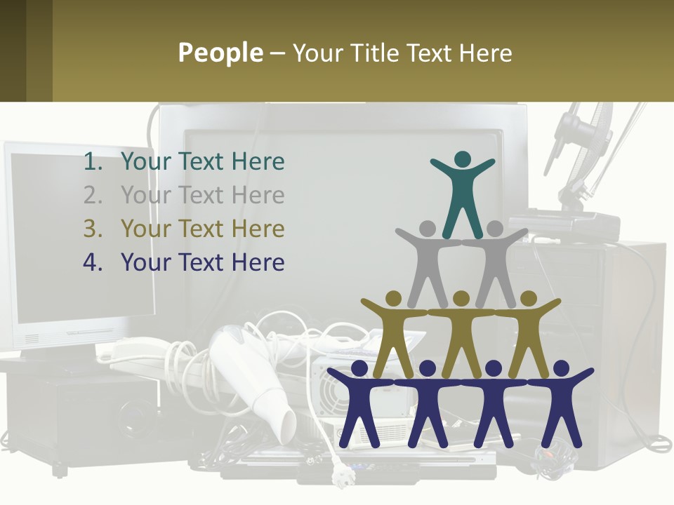 White Woman Ocean PowerPoint Template