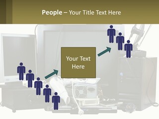 White Woman Ocean PowerPoint Template