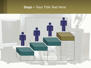 White Woman Ocean PowerPoint Template