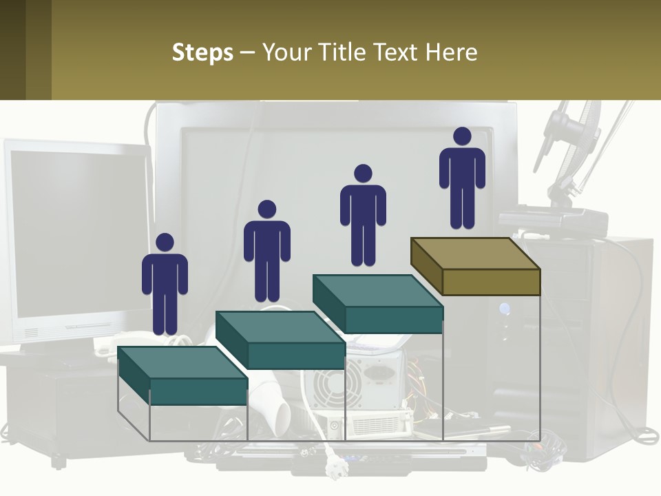 White Woman Ocean PowerPoint Template