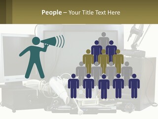 White Woman Ocean PowerPoint Template