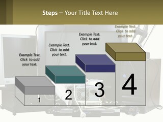 White Woman Ocean PowerPoint Template