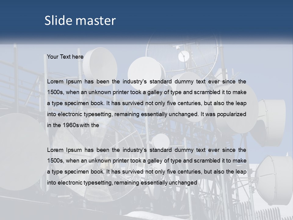 Sad Parent Standing PowerPoint Template