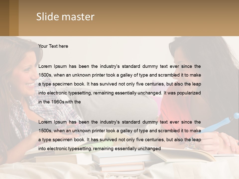 Wave Coastal Sand PowerPoint Template