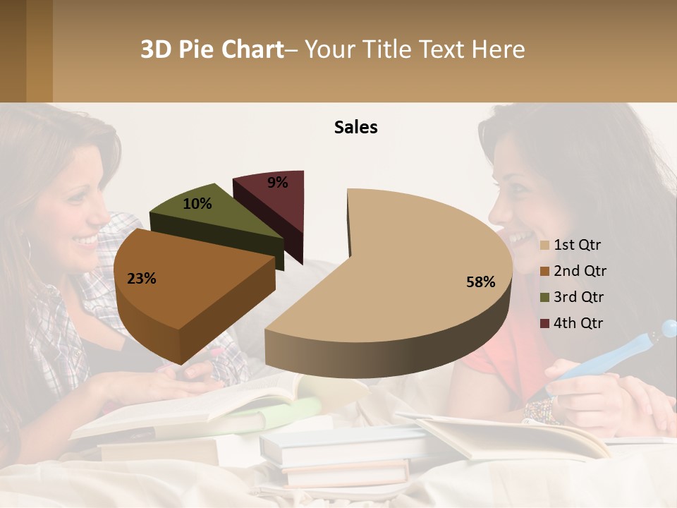 Wave Coastal Sand PowerPoint Template