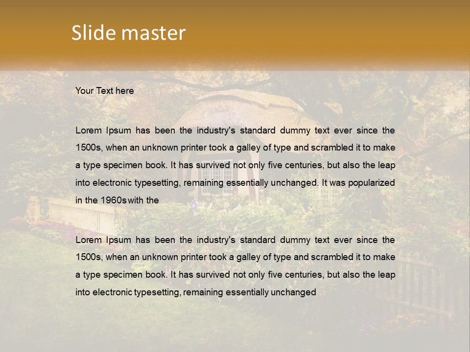 Sunset Beach Older PowerPoint Template