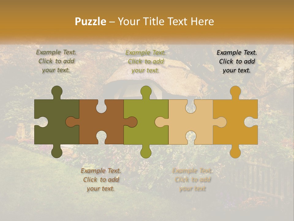 Sunset Beach Older PowerPoint Template