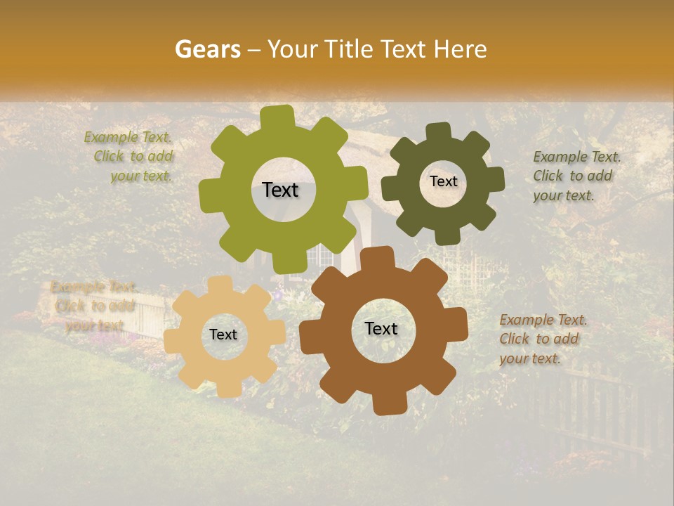 Sunset Beach Older PowerPoint Template