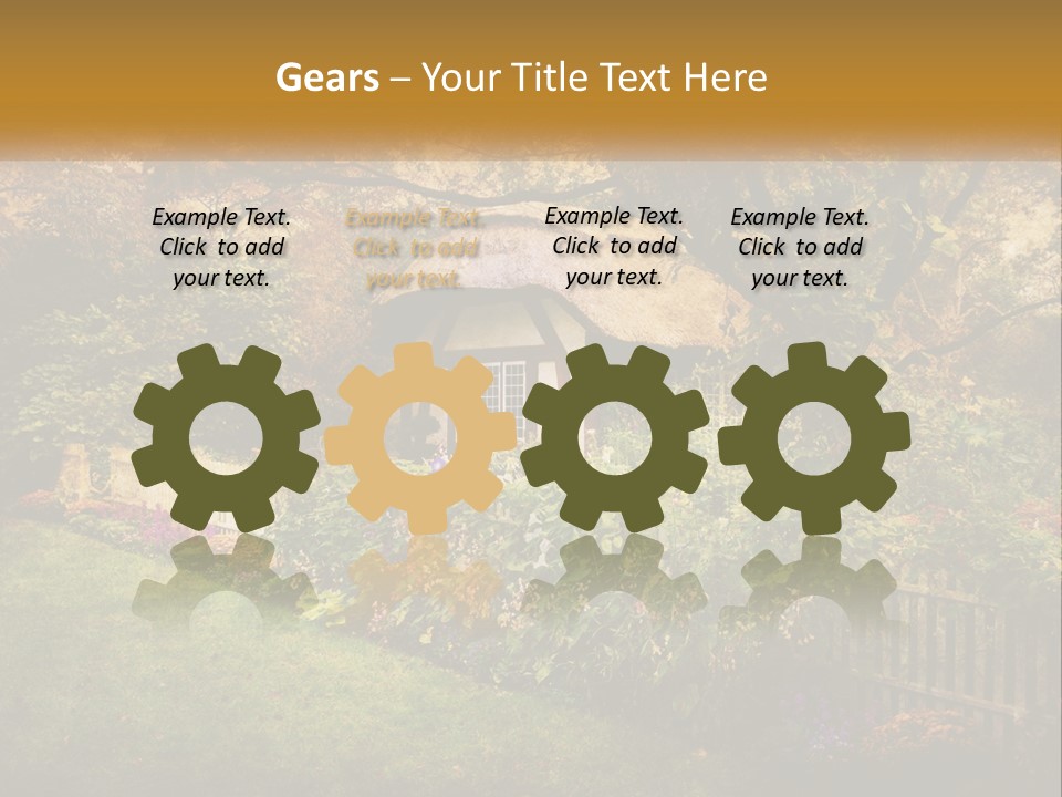 Sunset Beach Older PowerPoint Template